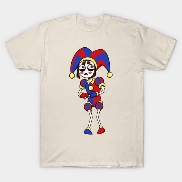 The Amazing Digital Circus: Pomni T-Shirt by BlackKnightProductions